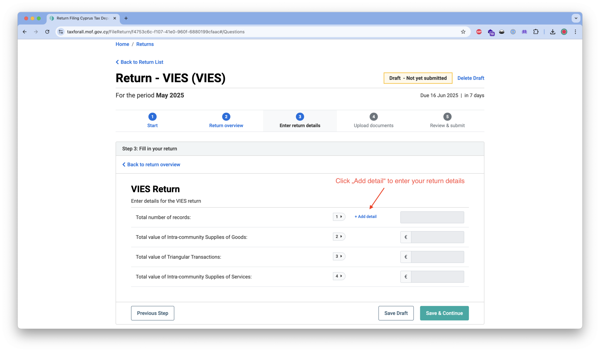 Vat Return Form Example Cyprus How to Submit a VAT Return in Cyprus in 2025 | cybooks Accounting Insights